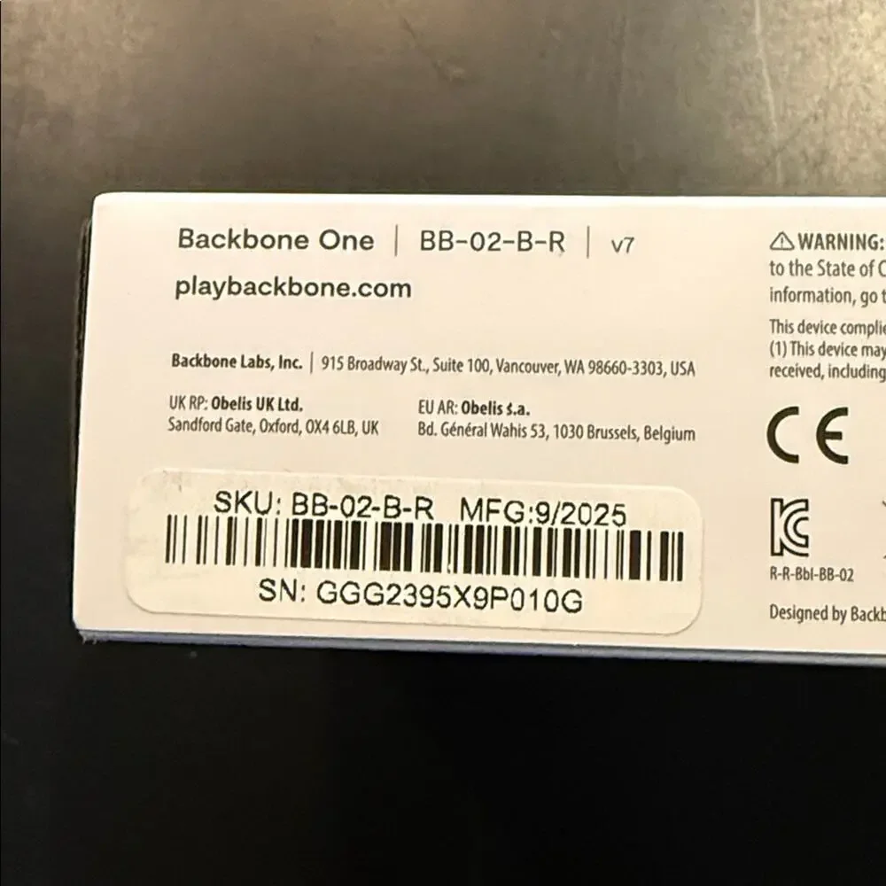 BACKBONE PLAYSTATION LIGHTNING Mobile Gaming Controller for iPhone NIB